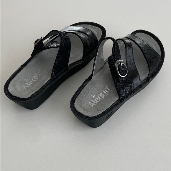 Alegria Shoes - ALEGRIA •  Women's Black Strappy Sandals • 37